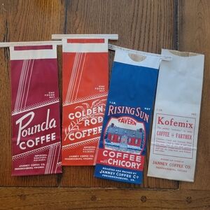 VTG Vintage NOS One Pound (1 Lb) Paper Coffee Bag / Sacks Unused